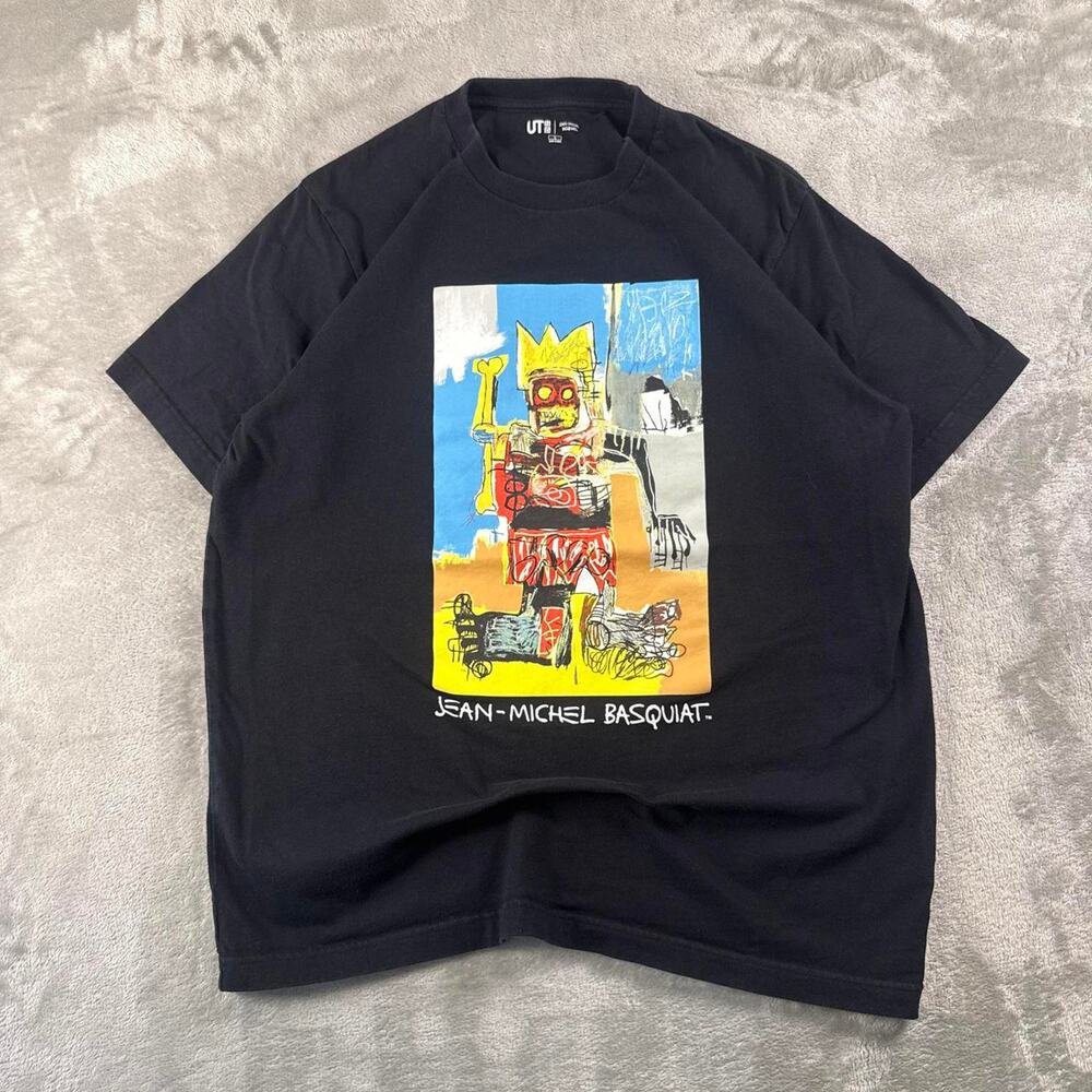 Uniqlo UT Jean-Michel Basquiat Graphic T-Shirt Men’s Large Black Art Tee